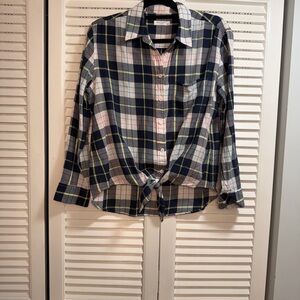 Equipment Multicolor Plaid Blouse